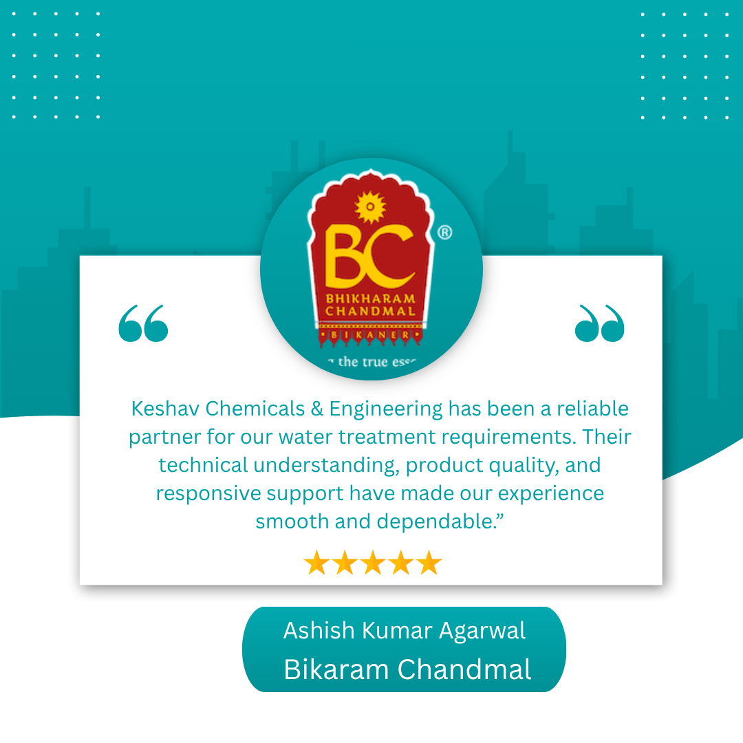 Bikaram Chandmal client testimonial for Keshav Chemicals & Engineering